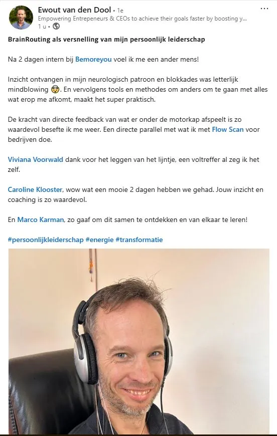 Review van Ewout van den Dool over Be More You